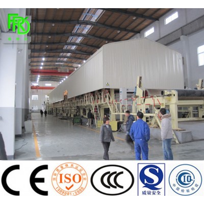 3600mm Kraft Flutig Corrugated Paper Making Machinery 120ton/Day, Raw Material: Waste Paper, Unbleached Board